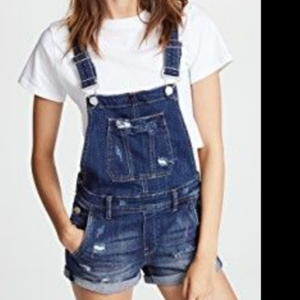 HOST PICK💖 Garage Med Washed Distressed Overalls Denim - Picture 2 of 6